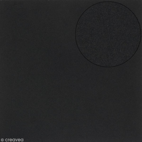 Papier scrapbooking Bazzill 30 x 30 cm - Mousse Adhésive - Noir - Photo n°1