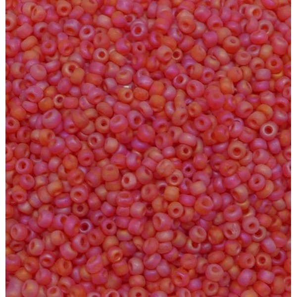 30g Perles De Rocaille 2mm Rouge Framboise Mat Environ 2800 Perles - Photo n°3
