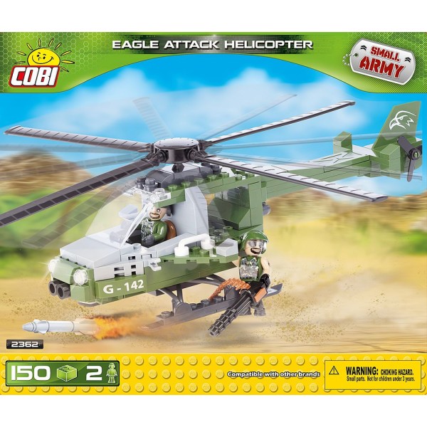 Petite armée - Hélicoptère - 150 pièces - 2 figurines Cobi - Photo n°1
