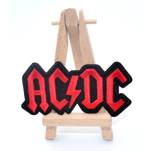 Ecusson brodé AC/DC patch thermocollant hard rock 9,8 cm - Photo n°1