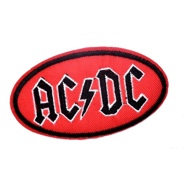 Ecusson brodé AC/DC patch thermocollant hard rock music 9,4 cm - Photo n°2