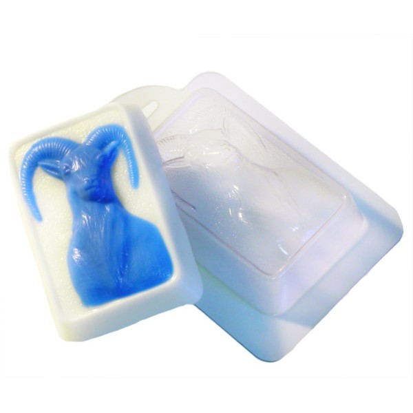 1pc Bleu de Chèvre Animal en Plastique Fabrication de Savon Moule Cadeau Pour Elle, Pour Lui Moule 9 - Photo n°1