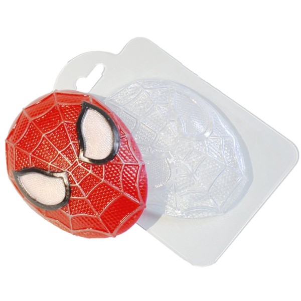 1pc Masque de Spiderman Marvel Film Plastique la Fabrication de Savon Moule Cadeau Pour Elle, Pour L - Photo n°1