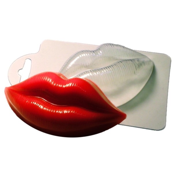 1pc Lèvres Baiser d'Amour de saint-Valentin en Plastique Fabrication de Savon Moule Cadeau Pour Elle - Photo n°1