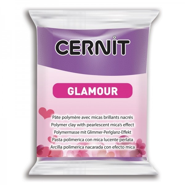 1 pain 56g pate Cernit Glamour Violet ref 56900 - Photo n°1