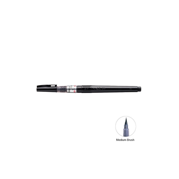 Brush Pen Noir profond rechargeable - Photo n°1