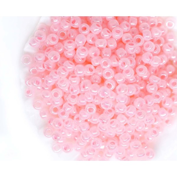 20g Ceylan Innocent Rose lustre rond verre Japonais TOHO perles de rocaille 11/0 Tr-11-145 - Photo n°1