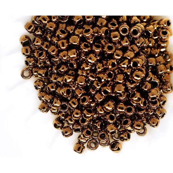 20g Bronze Verre rond japonais TOHO Perles de graines 11/0 Tr-11-221 - Photo n°1