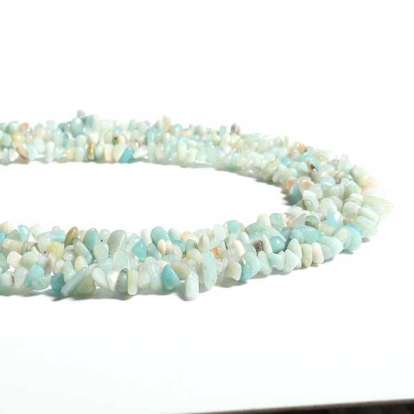 1 Enfilade de 300 Perles Amazonite irrégulière bleu -Environ 5-11mm- Création Bijoux - SC0118038 - Photo n°1