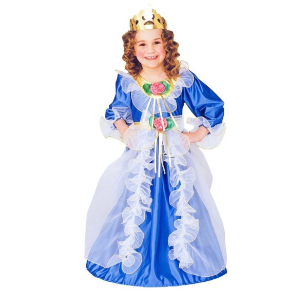 Costume princesse royale bleue - 3/4 ans - Photo n°1