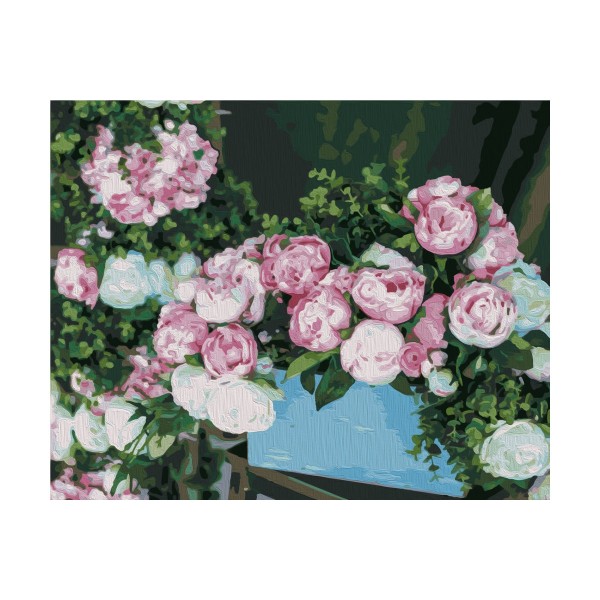 Kit de peinture par numéros - Splendeur des roses - 40x50 cm - Photo n°1