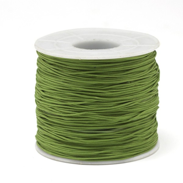 3M fil polyester vert olive 0.5mm - miyuki , macramé , shamballa ... 214 - Photo n°1