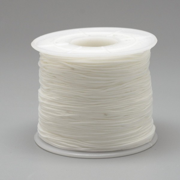 3M fil polyester blanc 0.5mm - miyuki , macramé , shamballa ... 800 - Photo n°1