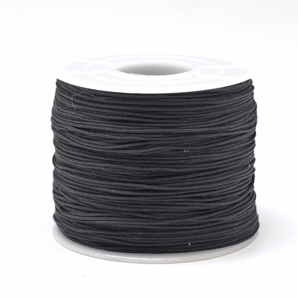 3M fil polyester noir 0.5mm - miyuki , macramé , shamballa ... 900 - Photo n°1