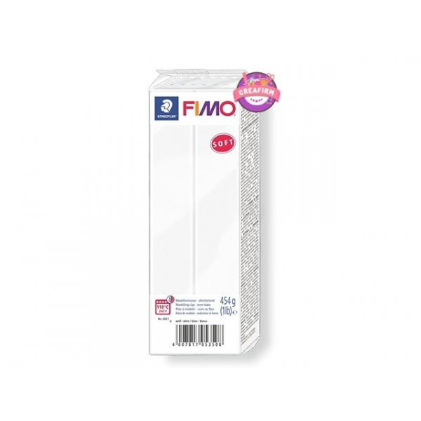 Pâte Fimo Soft 454g Blanc N°0 - Photo n°1