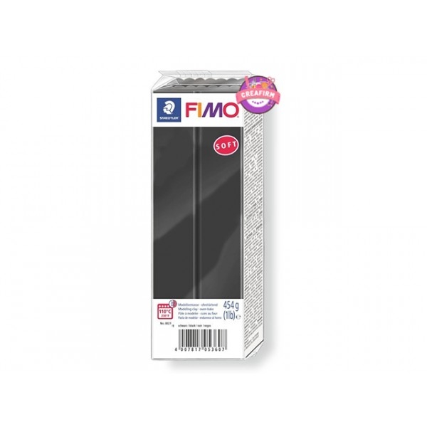 Pâte Fimo Soft 454g Noir N°9 - Photo n°1