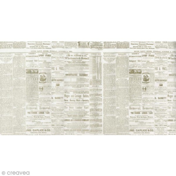 Feuille calque Artemio - Journal - 22 x 44 cm - Photo n°1