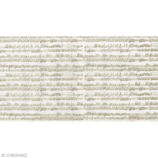 Feuille calque Artemio - Partition musique - 22 x 44 cm - Photo n°1