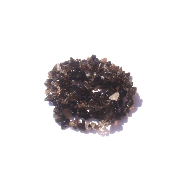 Quartz fumé : 50 perles chips 6/12 MM de diamètre - Photo n°1