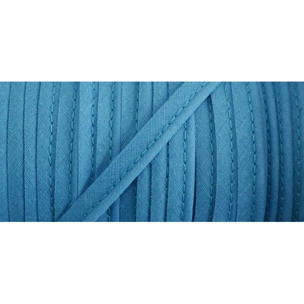 Passepoil coton bleu de France 10mm - Photo n°1