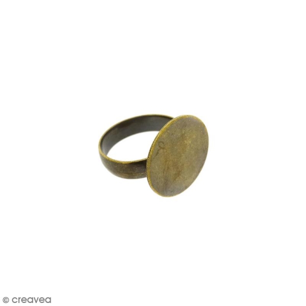 Support bague plateau Rond - 18 mm - Bronze - Photo n°1
