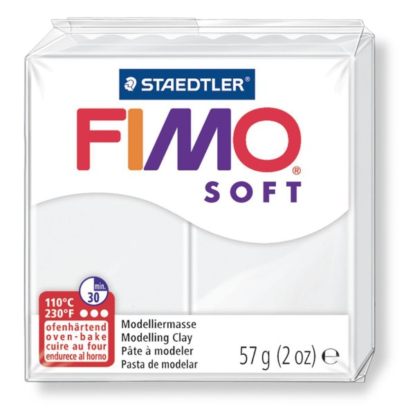 FIMO Soft Blanc 57 octies, Bricolage Miniatures, Bricolage à la Main, de l'Artisanat Fournitures, de - Photo n°2