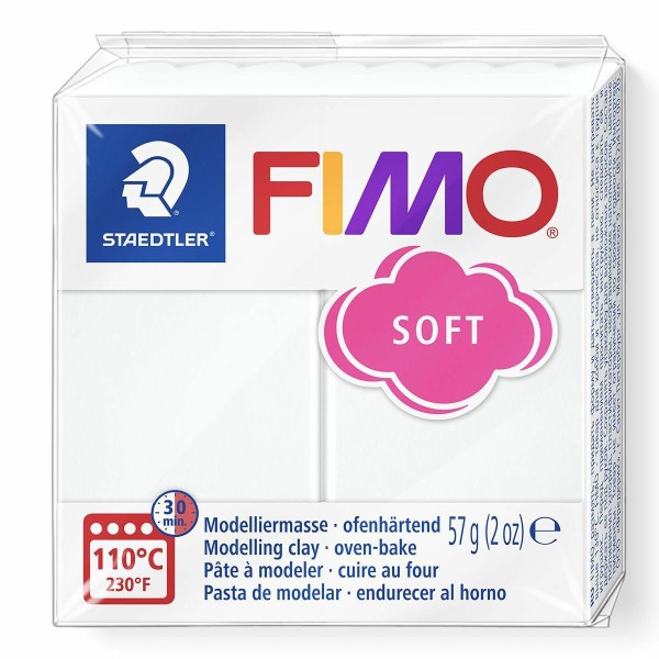 FIMO Soft Blanc 57 octies, Bricolage Miniatures, Bricolage à la Main, de l'Artisanat Fournitures, de - Photo n°1