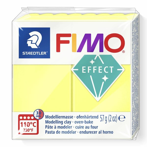 FIMO Effet Transparent Jaune 57 octies, un Four d'Argile, modelage en Argile, l'Argile à la Main, de - Photo n°1