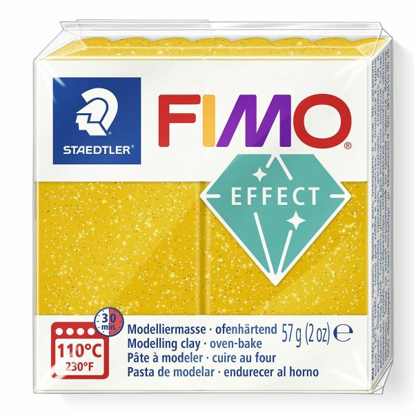 FIMO Effet de d'Or Avec des Paillettes 57 octies, un Four d'Argile, modelage en Argile, l'Argile à l - Photo n°1