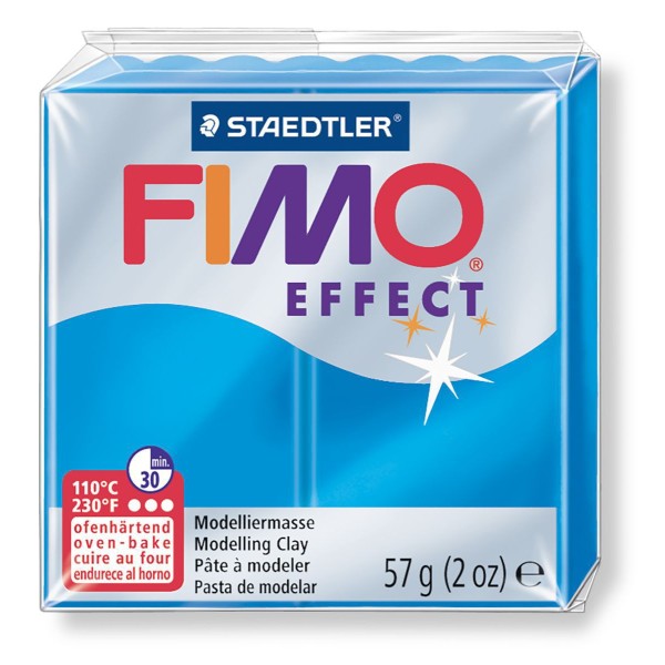 FIMO Effect Bleu Transparent 57 octies, d'Artisanat, de la FIMO, un Four d'Argile, modelage en Argil - Photo n°1