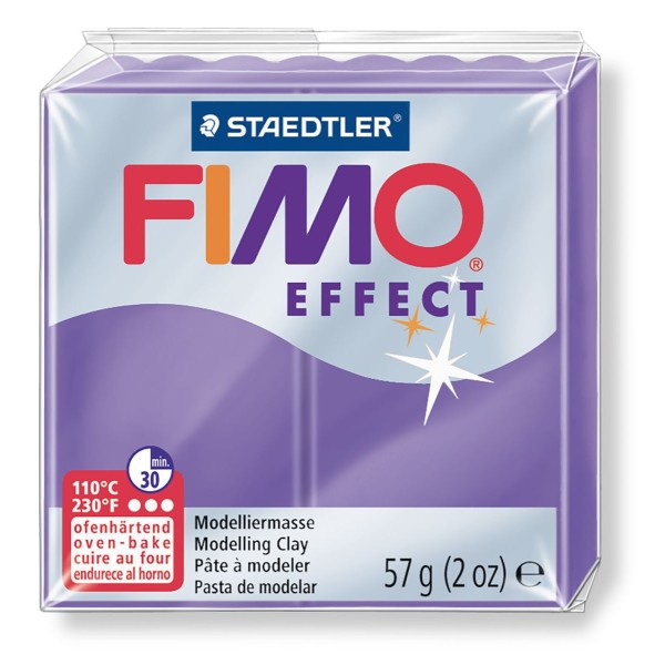 FIMO Effet Transparent Violet 57 octies, un Four d'Argile, modelage en Argile, l'Argile à la Main, d - Photo n°1