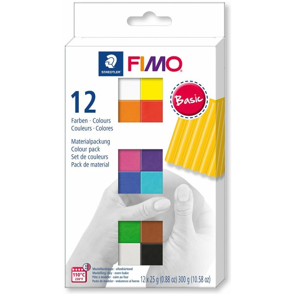 FIMO Soft Set de 12 Couleurs 25g de Base, Bricolage à la Main, de l'Artisanat Fournitures, de l'Arti - Photo n°1