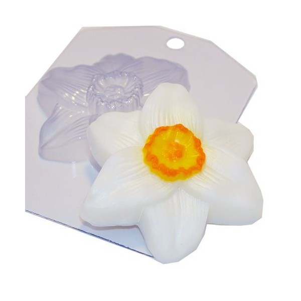1pc Narcisse Jonquille Fleur en Plastique de Savon la Fabrication du Chocolat de Gypse Moule de qual - Photo n°1