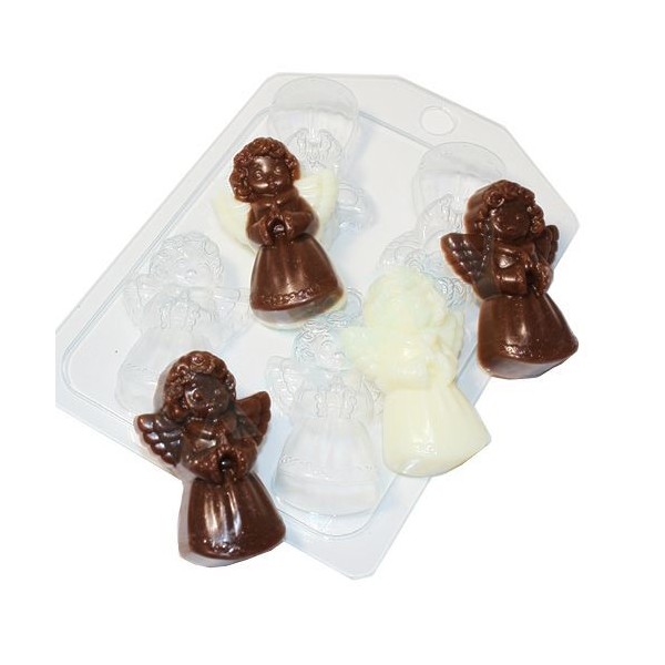 1pc Quatre 4 Mini-Anges Saint Religieux de Noël en Plastique de Savon la Fabrication du Chocolat de - Photo n°1
