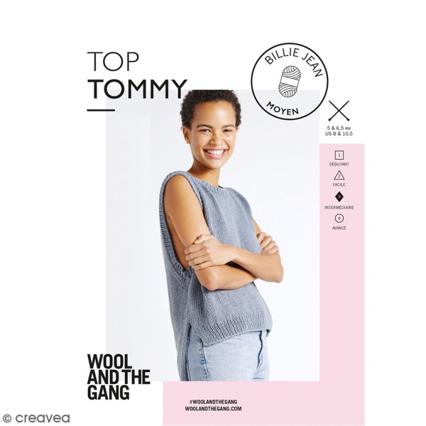 Patron tricot Top Tommy - Billie Jean Wool & the Gang - niveau Intermédiaire - Photo n°1