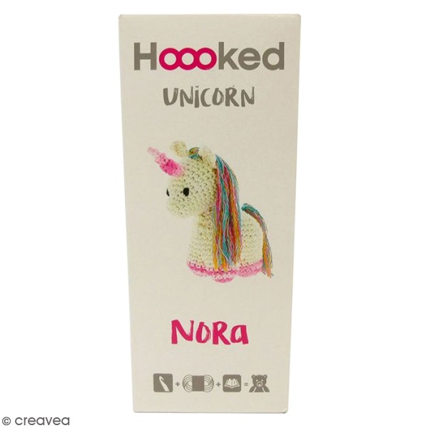 Kit crochet Amigurumi Hoooked - Nora la licorne - 4 pcs - Photo n°1