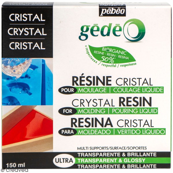 Kit Résine Cristal Bio - 150 ml - Photo n°1