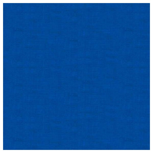 Tissu patchwork faux-uni linen bleu ultramarine - Photo n°1