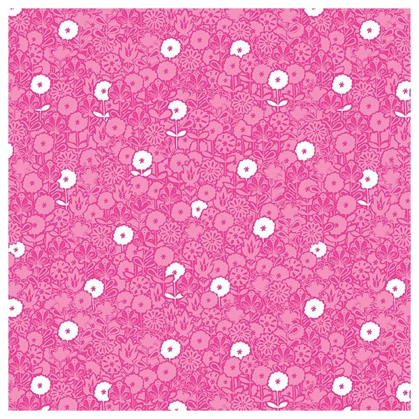 Tissu patchwork fleurettes roses - Monsoon - Photo n°1