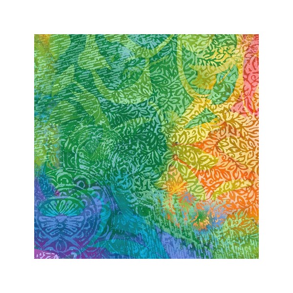 Tissu patchwork motif abstrait multicolore - Mirage - Photo n°1