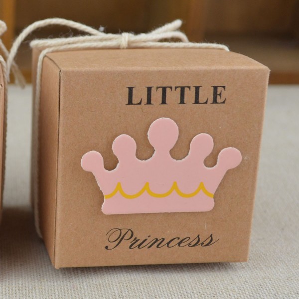 180425144506A PAX 10 Emballage carton, Emballage Cadeau, Cube Little Princess 50 par 50mm - Photo n°1