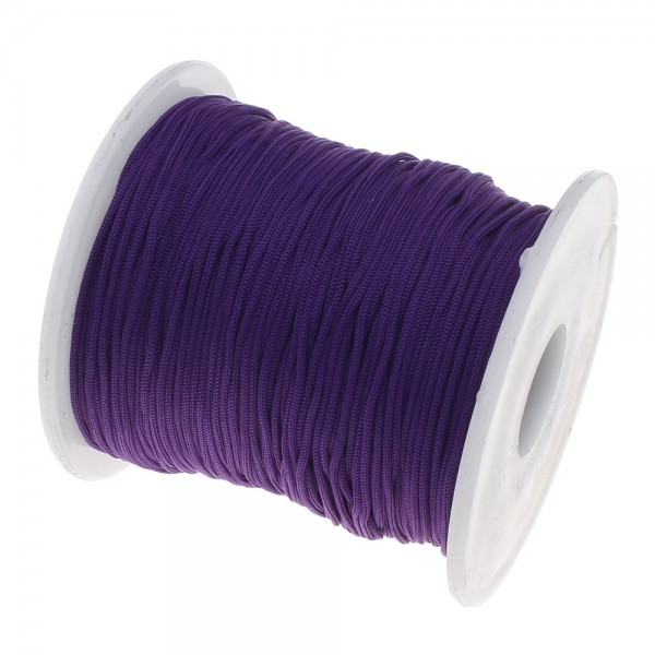 160808140632 PAX 1 rouleau de 73 mètres fil Nylon Tressé 1mm Violet - Photo n°1
