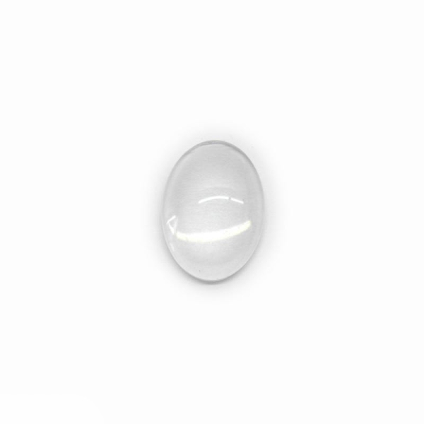 Cabochon en verre Ovale transparent - 18 x 13 mm - Photo n°1