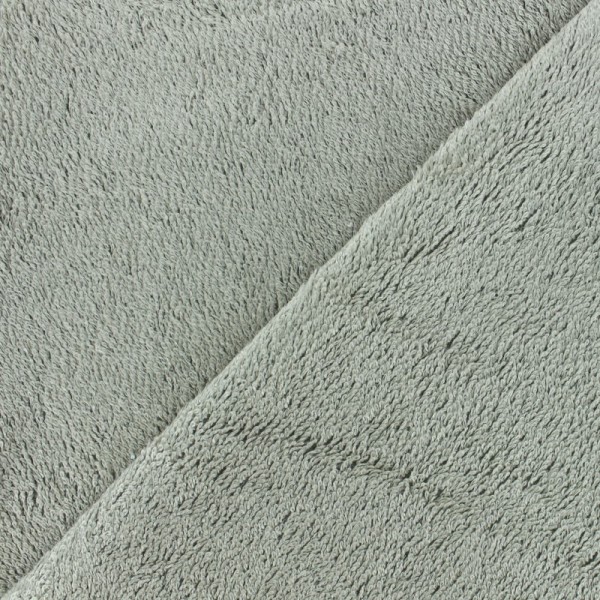 Tissu en éponge de bambou gris taupe - Photo n°1