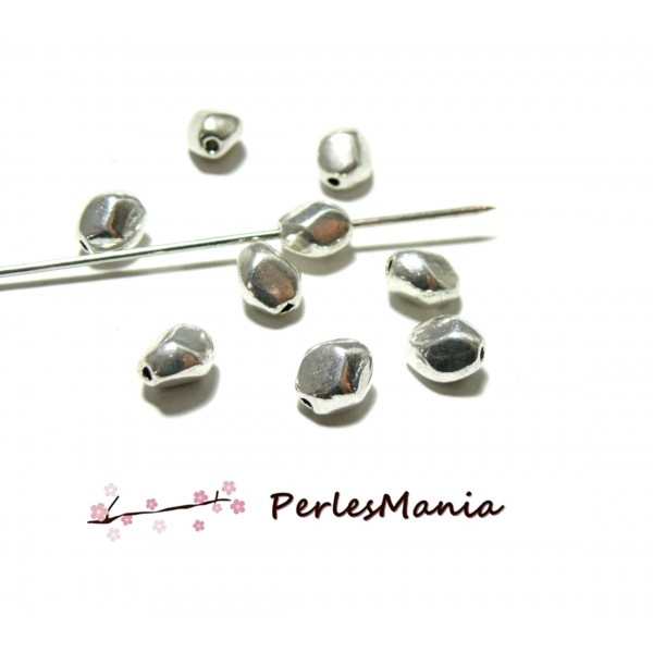 PAX 50 perles plates intercalaire Forme Geometrique PS1198881 - Photo n°1