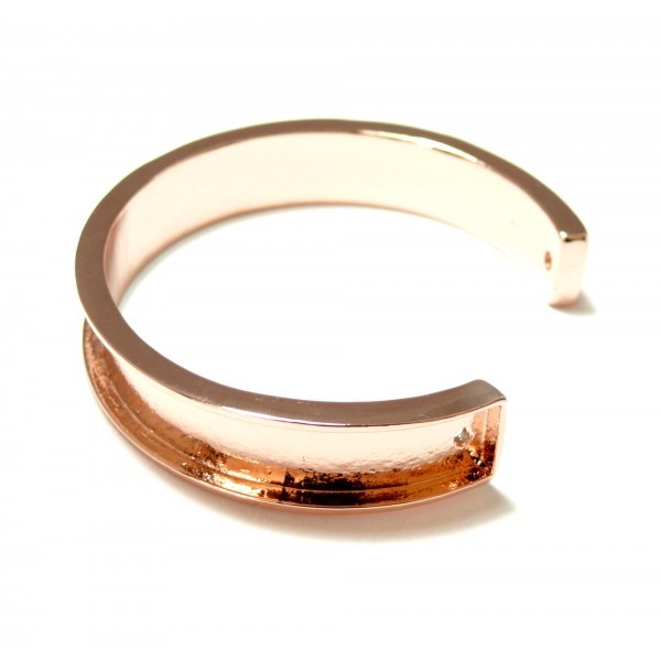 S11114562 PAX 1 Support bracelet Jonc Manchette pour cordon en 10mm couleur Or Rose - Photo n°1