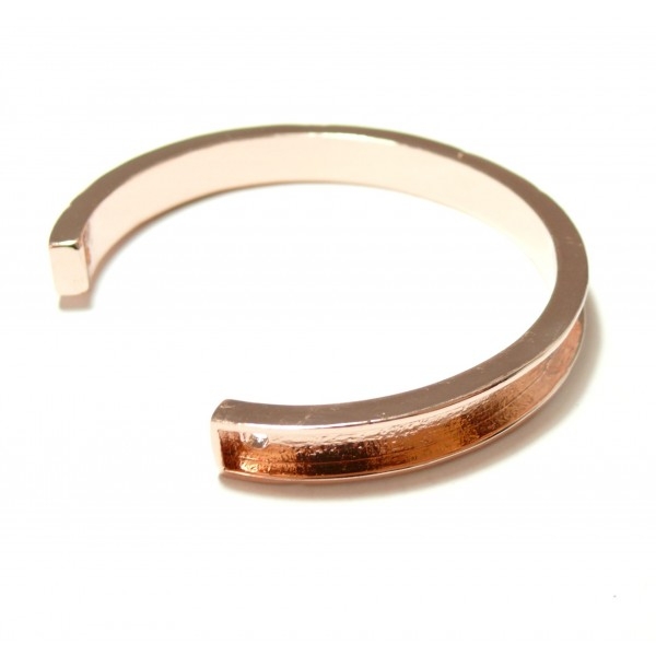 S11114564 PAX 1 Support bracelet Jonc Manchette pour cordon en 5.5mm couleur Or Rose - Photo n°1
