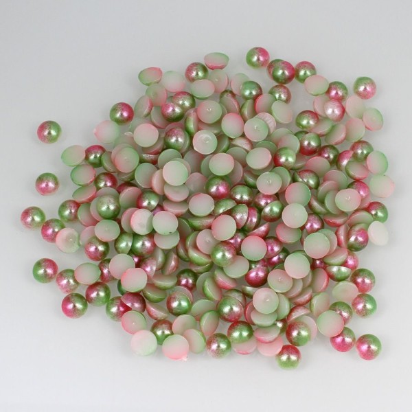 10g 1250 pièces Perle Licorne Vert Rose Cabochon Flatback Rond En Plastique 3d Nail Art Décoration B - Photo n°1