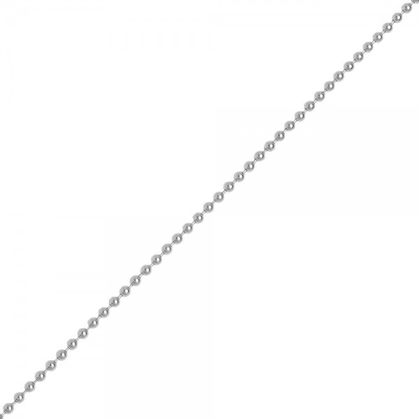 PS1113961 PAX : 5m Chaine Chainette a Billes Boules 1.5mm metal couleur ARGENT VIF - Photo n°1