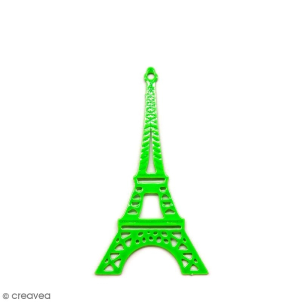 Estampe métal Tour Eiffel Verte - 38 mm - Photo n°1